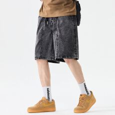 批发实拍夏季新款莱赛尔天丝弹力五分休闲<b class='q'>短裤</b><b class='q'>男</b>宽松百搭通勤运动裤