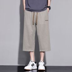 实拍2026夏季薄款冰凉针织透气男士休闲七分裤 M-4XL码 四色