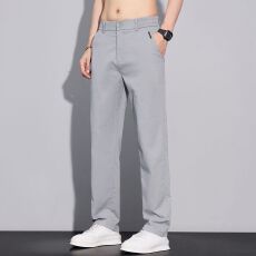 批发实拍2026春<b class='q'>夏</b>新款男士简约轻商务小直筒休闲裤 28-38码 四色
