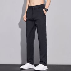 批发实拍2026春<b class='q'>夏</b>新款男士简约轻商务小直筒休闲裤 28-38码 四色
