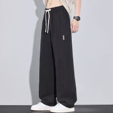 批发实拍2026<b class='q'>夏</b>季潮流休闲阔腿裤天丝莱赛尔面料 四色 码数 M-4XL