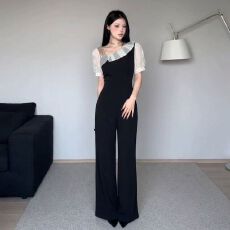 批发2026夏季新款高级感修身显瘦连体<b class='q'>裤</b><b class='q'>新款</b>设计感气质<b class='q'>连体</b><b class='q'>裤</b>女