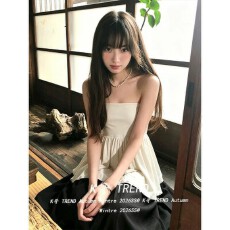批发一衣三穿 夏季外穿<b class='q'>背心女</b>一字领收腰斜肩短袖T恤气质辣妹露肩上衣