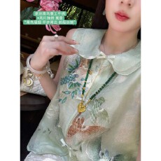 批发盈瓷真丝｜翠羽 重工桑蚕丝新中式马甲外套女夏薄款刺绣国风上衣