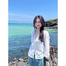 批发法式花边拼接<b class='q'>长袖</b><b class='q'>衬衫女</b>装2026秋季新款独特精致外套纯色轻薄上衣