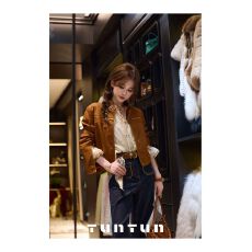 批发高端欧货复古休闲立领pu皮衣外套女2026<b class='q'>春</b>秋新款酷帅百搭短款上衣