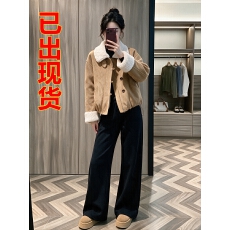 批发冬季韩系皮毛翻领外套女老钱风<b class='q'>上衣</b>加绒宽松小个子保暖短款夹克