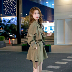 批发风衣外套小个子女2026新款春秋中长款韩版时尚洋气大衣高端设计感