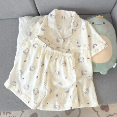 批发豆柠兔云朵棉夏季<b class='q'>睡衣</b>女2026新款少女<b class='q'>短袖</b>短裤学生卡通家居服