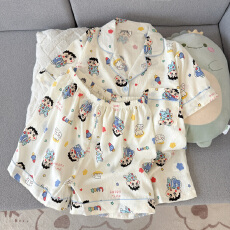 批发豆柠兔云朵棉夏季<b class='q'>睡衣</b>女2026新款少女<b class='q'>短袖</b>短裤学生卡通家居服