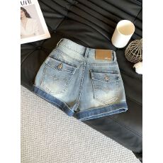 批发美式复古洗水做旧<b class='q'>牛仔</b><b class='q'>短裤</b><b class='q'>女</b>夏季高腰包臀显瘦版型超好看的热裤子