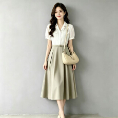 批发<b class='q'>假两件</b>夏2026女拼接<b class='q'>连衣裙</b>高级感夏季气场衬衫<b class='q'>连衣裙</b>