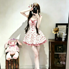批发学院风甜美<b class='q'>可爱</b>小飞袖蝴蝶结气质<b class='q'>连衣裙</b>女夏季新款收腰蓬莲裙