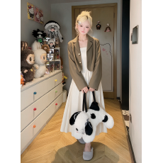 批发西装外套女秋季2026新款设计感露背薄款时尚短款小西服连衣裙<b class='q'>套装</b>