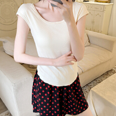 批发22517#夏季新款<b class='q'>睡衣</b>女带胸垫莫代尔短袖<b class='q'>可爱</b>少女风女士家居服套装