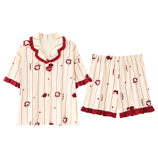 批发雅庭新款中高端单女生拉架爽棉套装家居服