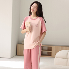 批发雅庭新款中高端单女生拉架爽棉套装家居服