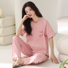 批发雅庭新款中高端单女生拉架爽棉套装家居服