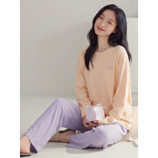 批发雅庭秋冬套头<b class='q'>纯棉</b>女长袖长裤套装