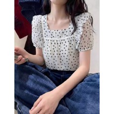 批发欧洲站高端2026年夏季新款减龄碎花衬衣高级感穿搭上衣欧货女装潮