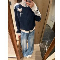 批发复古蓝色折痕阔腿牛仔裤女秋季2026新款水洗做旧宽松<b class='q'>裤子</b>