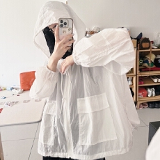 批发夏季轻薄防<b class='q'>晒衣</b>女薄款开<b class='q'>衫</b>2026夏春宽松连帽透气防晒<b class='q'>衫</b>外套<b class='q'>空调</b><b class='q'>衫</b>