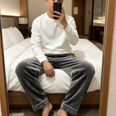 批发男士睡裤金丝绒春秋季保暖家居裤子休闲宽松可外穿居家长裤秋冬季
