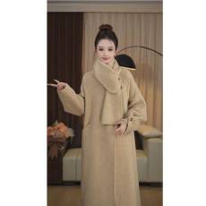 批发法式复古时尚呢子风衣女装秋冬高级感小众宽松气质中长款毛呢外套