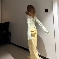 批发荷绿色夏轻薄罩衫薄纱上衣女防晒多巴胺吊带两件套装