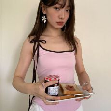 批发美式复古纯欲风吊带背心女设计感拼接<b class='q'>时尚</b>纯色上衣