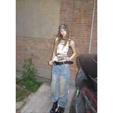 批发上衣无袖背心女<b class='q'>街头</b>风新款2026短款修身辣妹露脐外穿印花显瘦