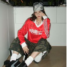 批发高街条纹V领polo领球衣<b class='q'>卫衣</b>长袖男女秋