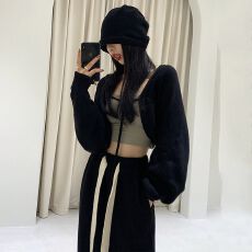 批发冰丝防晒衫<b class='q'>开衫</b>女春夏长袖披肩短款女外搭辣妹上衣罩衫