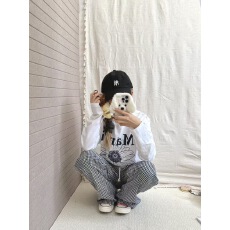 批发高品质春<b class='q'>秋</b>季新款长袖T恤女百搭时尚显瘦气质简约休闲
