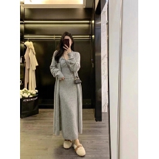 批发韩系气质毛衣针织套装裙女秋冬吊带<b class='q'>长款</b>外套长裙高级感慵懒三件套