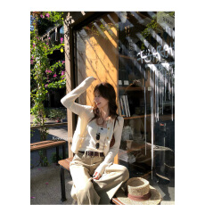 批发<b class='q'>韩版</b>针织开衫两件套套装女洋气百搭上衣2026春季新款慵懒风<b class='q'>毛衣</b>潮