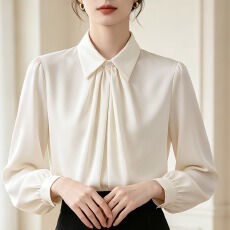 批发时尚高级感长袖<b class='q'>衬衫</b>女2026夏季新款<b class='q'>职业</b>面试通勤气质正装薄款T恤
