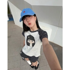 批发【原版质量 仿棉罗纹色织】条纹撞色抽绳短裤女夏<b class='q'>运动包</b>臀三分裤