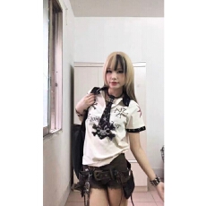 批发【原版做工纯棉】美式辣妹<b class='q'>街头</b>数字球衣POLO衫设计感小众亚文化
