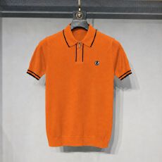 夏季新品翻领针织短袖柔软休闲潮流帅气精致百搭时尚高级感个性酷