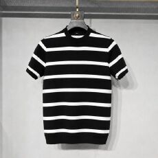 2026新款宽松百搭短袖亨利领针织短袖男款夏季高级感polo衫t恤男