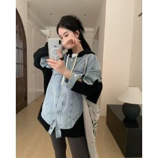 批发档口上新 2026春秋水洗<b class='q'>牛仔</b><b class='q'>外套女</b>