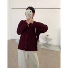 批发档口上新 2026年秋季女装宽松圆领长袖针织开衫<b class='q'>中长款</b>毛衣<b class='q'>外套</b>