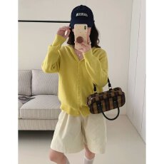 批发档口上新 2026年春秋新款女装连帽针织开衫宽松<b class='q'>长袖</b>毛衣<b class='q'>外套</b>