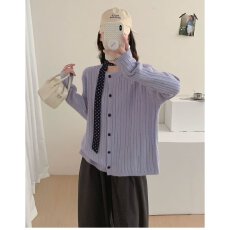 批发档口上新 2026年春秋季新款女装宽松圆领<b class='q'>长袖</b>针织开衫毛衣<b class='q'>外套</b>