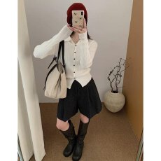 批发档口上新 2026年秋季新款女装翻领针织开衫<b class='q'>长袖</b>修身毛衣<b class='q'>外套</b>
