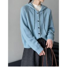 批发档口上新 2026年秋季新款女装宽松连帽针织<b class='q'>开衫</b>长袖毛衣外套