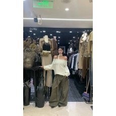 批发档口上新 2026年春秋季新款女装宽松露肩<b class='q'>一字领</b>针织衫套头毛衣