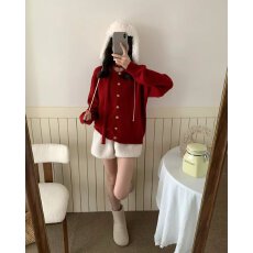 批发档口上新 2026年春秋新款<b class='q'>女装</b>宽松圆领长袖针织开衫毛衣<b class='q'>外套</b>百搭