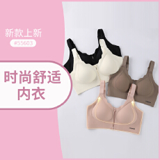 批发<b class='q'>大码</b>薄款胖mm内衣女全罩杯收副乳聚拢防下垂拉链运动大胸显小胸罩